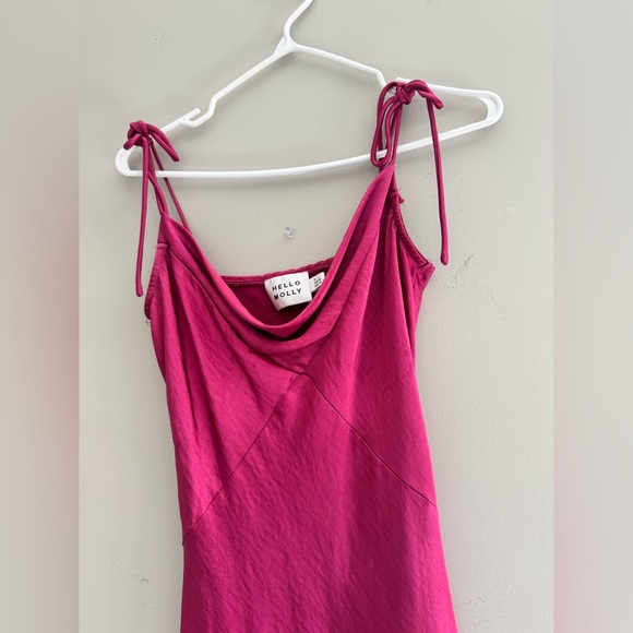 HELLO MOLLY FUSCHIA SLIP DRESS - Picture 4 of 6